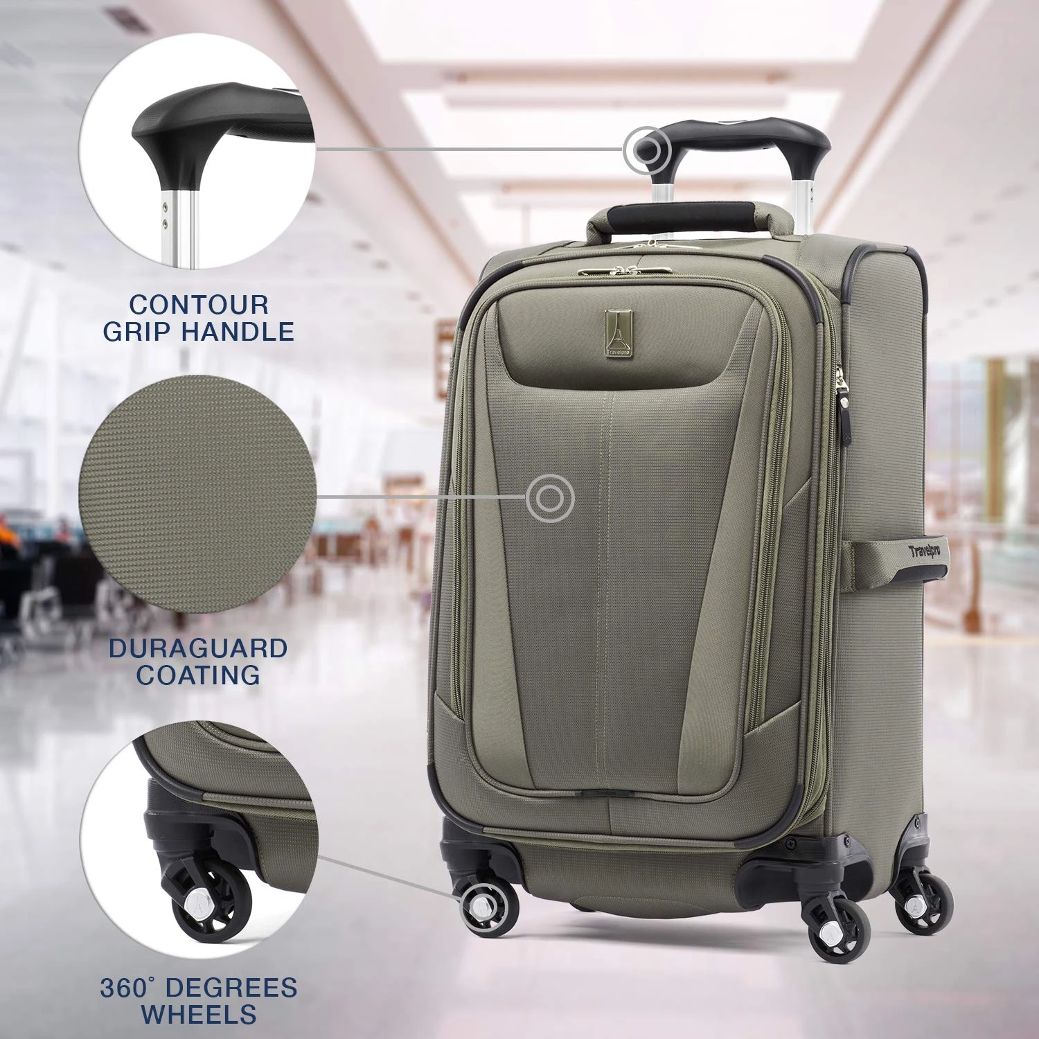 Travelpro Maxlite 5 Carry-On 21-Inch 4-Wheel Softside Luggage 14 Travelpro Maxlite 5 Carry-On 21-Inch 4-Wheel Softside Luggage - Image 14