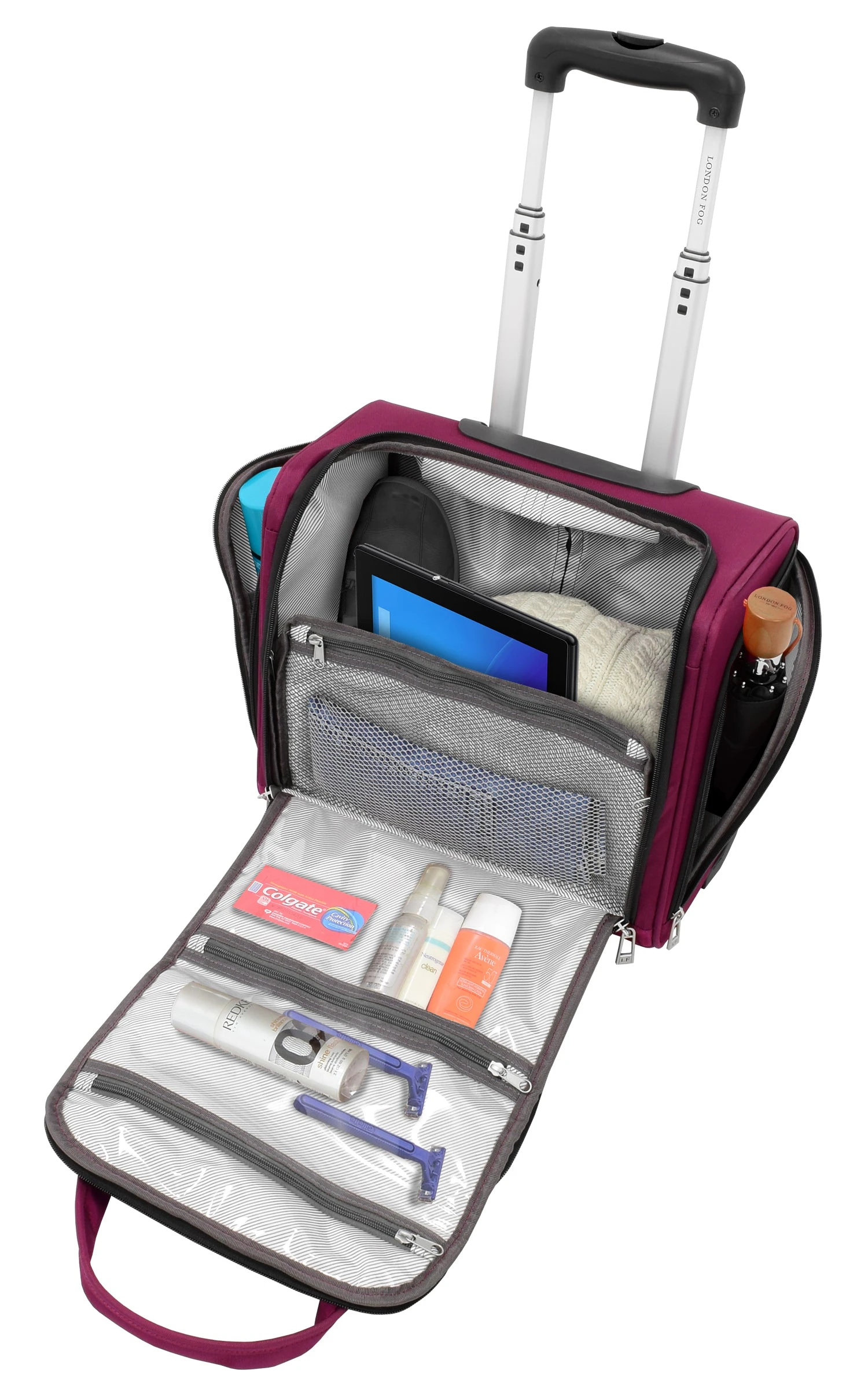 London Fog Cranford Collection 15" 2-Wheel Wheeled Boarding Bag 14 London Fog Cranford Collection 15" 2-Wheel Wheeled Boarding Bag - Image 14