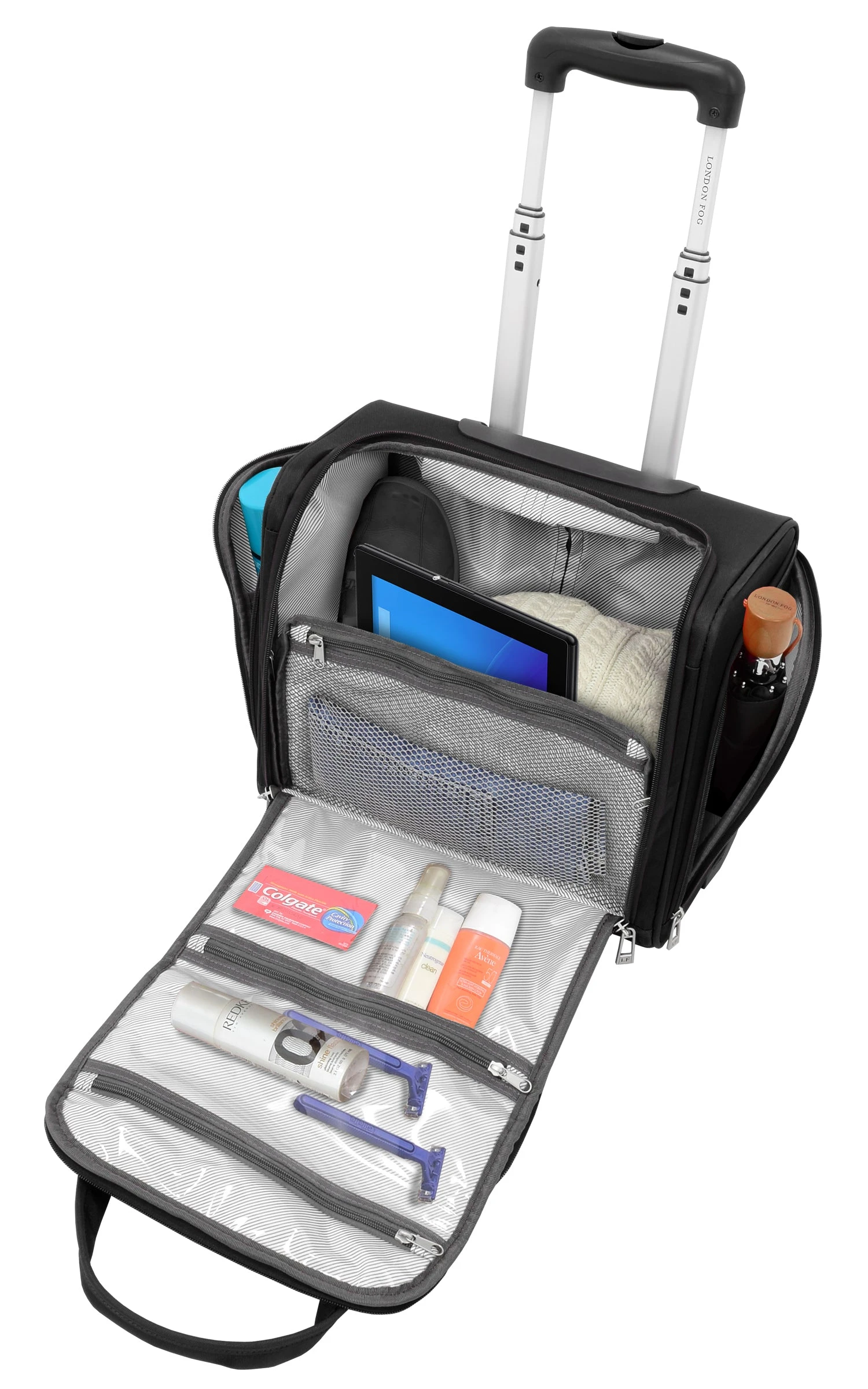 London Fog Cranford Collection 15" 2-Wheel Wheeled Boarding Bag 4 London Fog Cranford Collection 15" 2-Wheel Wheeled Boarding Bag - Image 4