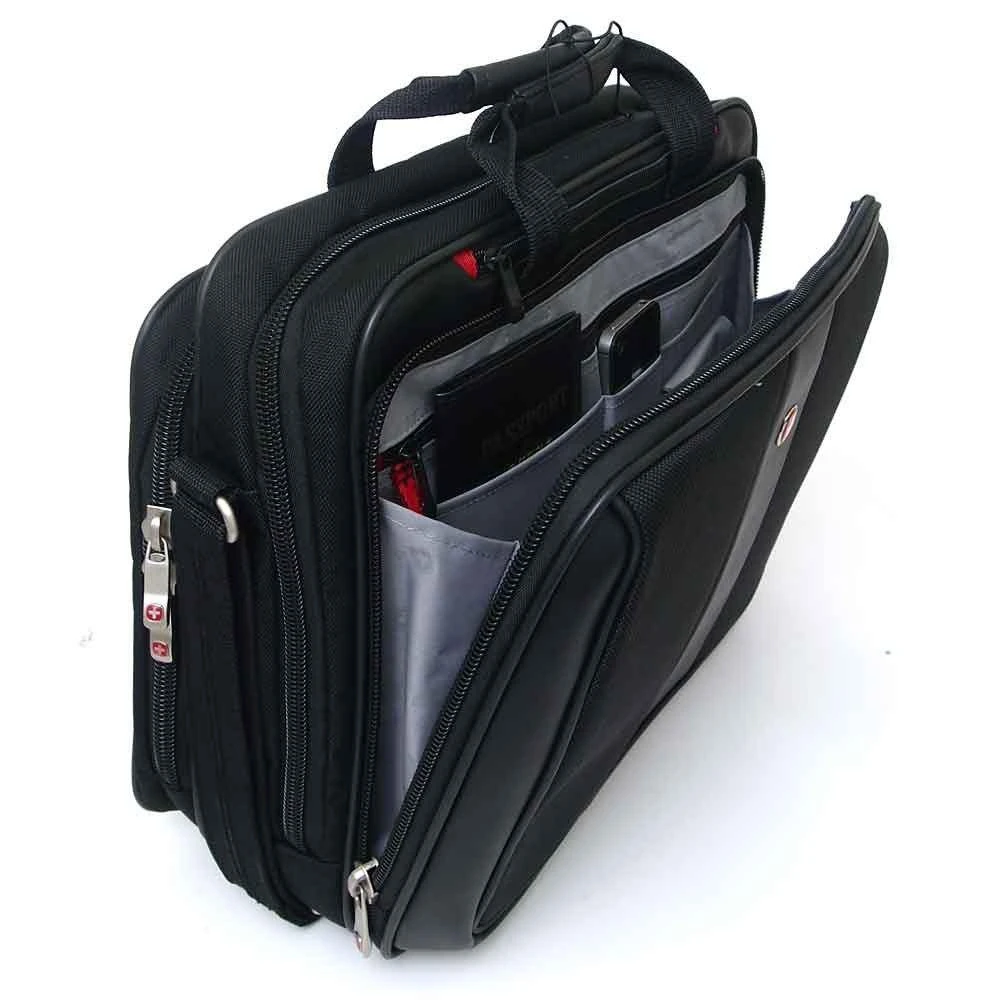 Swissgear Swiss Gear Laptop Briefcase Computer Bag 3 Year Warranty Business Case Portfolio W Organizer Pockets 3 Swissgear Swiss Gear Laptop Briefcase Computer Bag 3 Year Warranty Business Case Portfolio W Organizer Pockets - Image 3