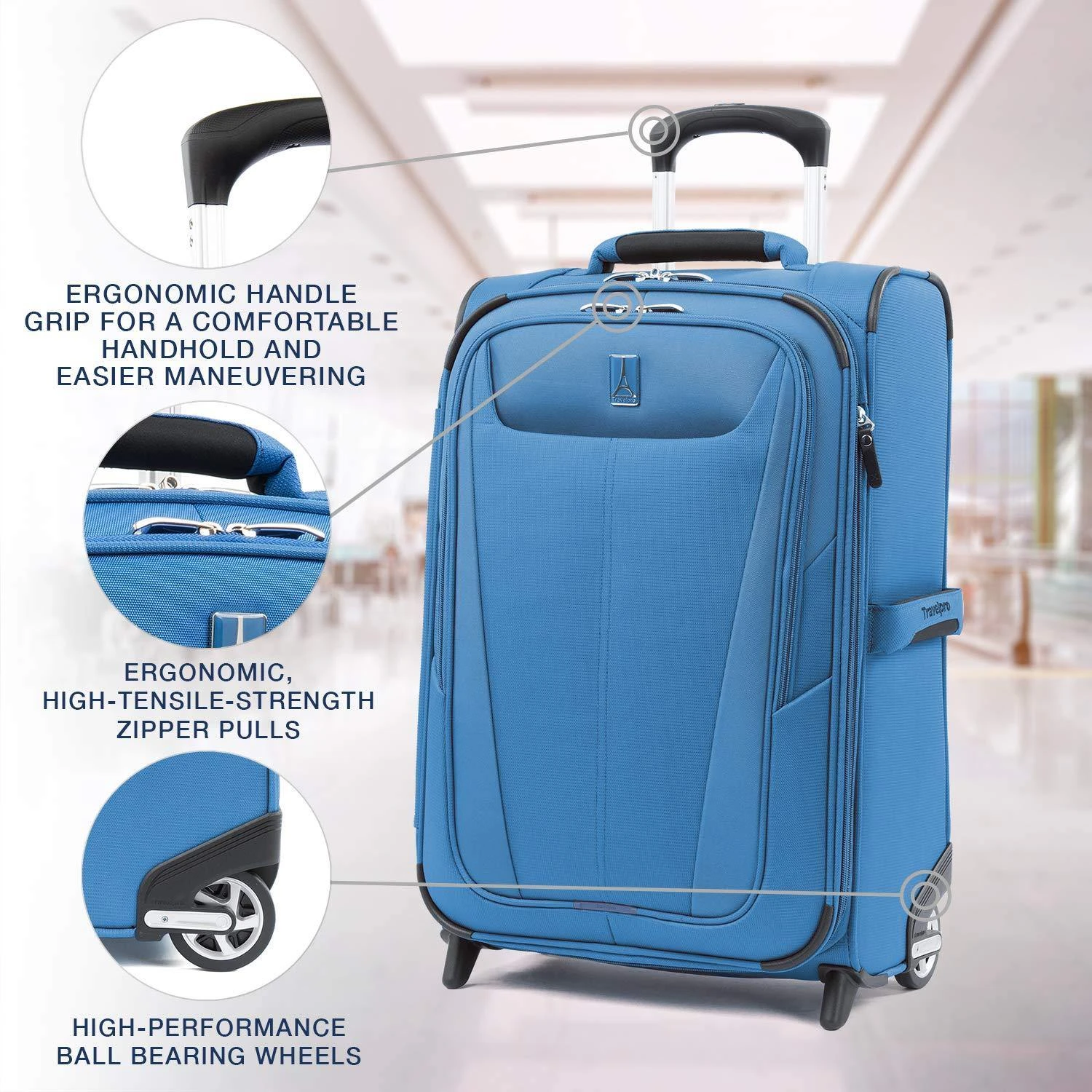 TravelPro Maxlite 5 22" 2-Wheel Carry-On Luggage 2 TravelPro Maxlite 5 22" 2-Wheel Carry-On Luggage - Image 2