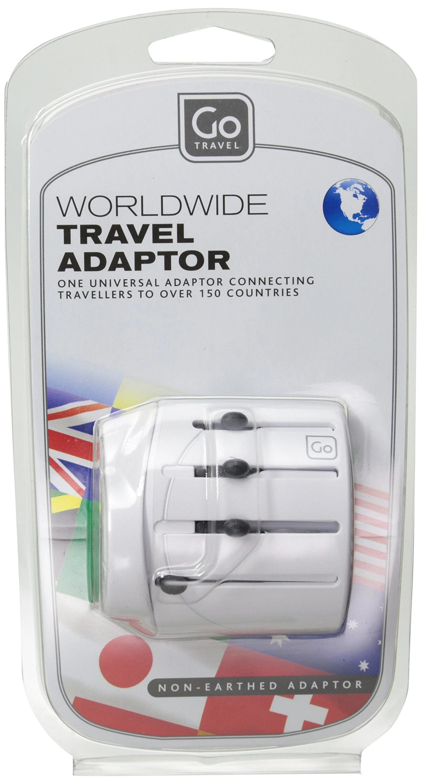 Go Travel Design Go Worldwide Adaptor, White, One Size 1 Go Travel Design Go Worldwide Adaptor, White, One Size