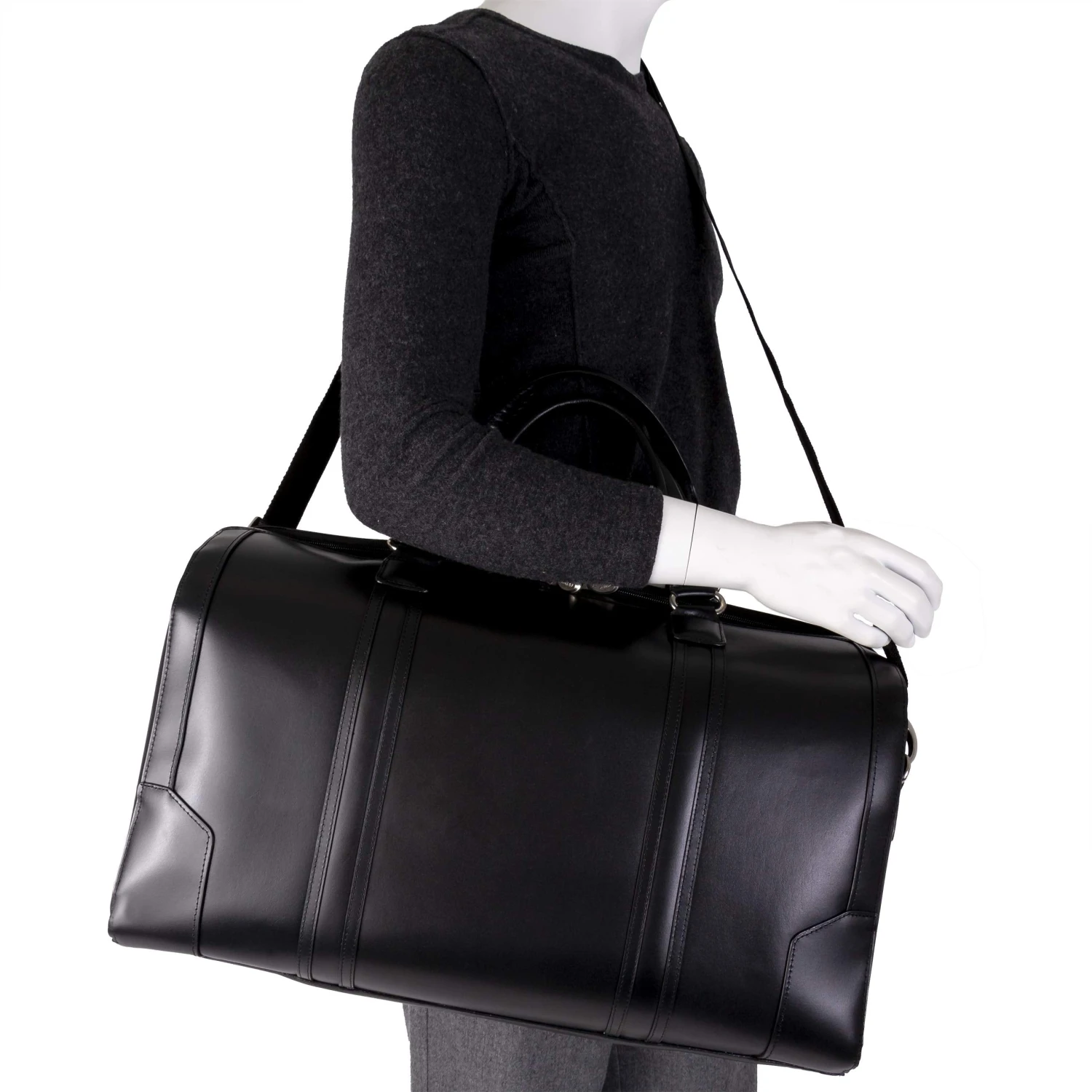 McKlein USA Kinzie 20" Carry-All Leather Duffel 5 McKlein USA Kinzie 20" Carry-All Leather Duffel - Image 5