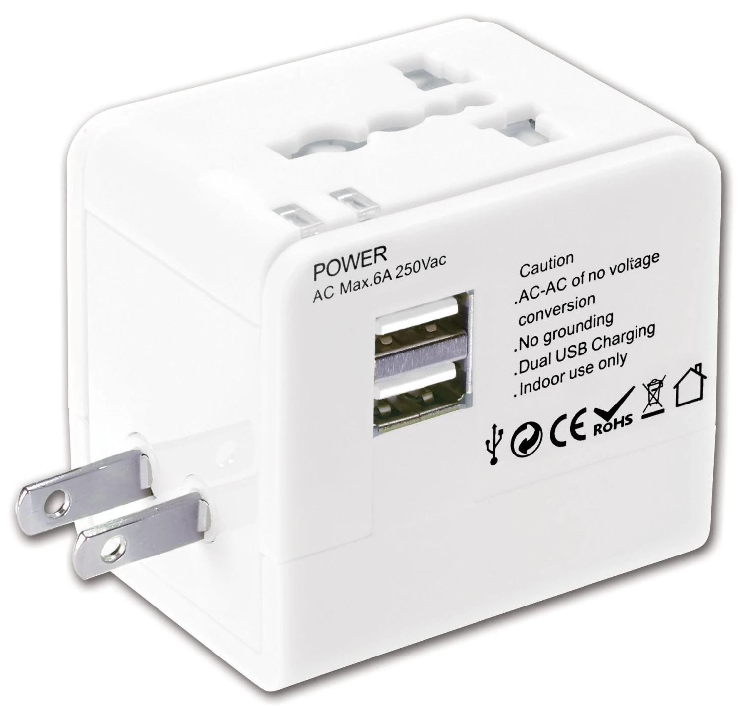 Lewis N. Clark Global Adapter With 2.4A Dual USB Charger 8 Lewis N. Clark Global Adapter With 2.4A Dual USB Charger - Image 8