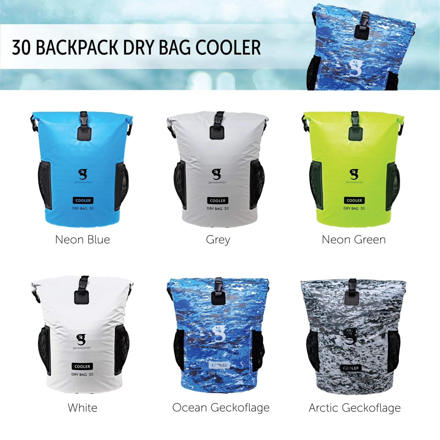 Geckobrands Backpack Dry Bag Cooler 3 Geckobrands Backpack Dry Bag Cooler - Image 3