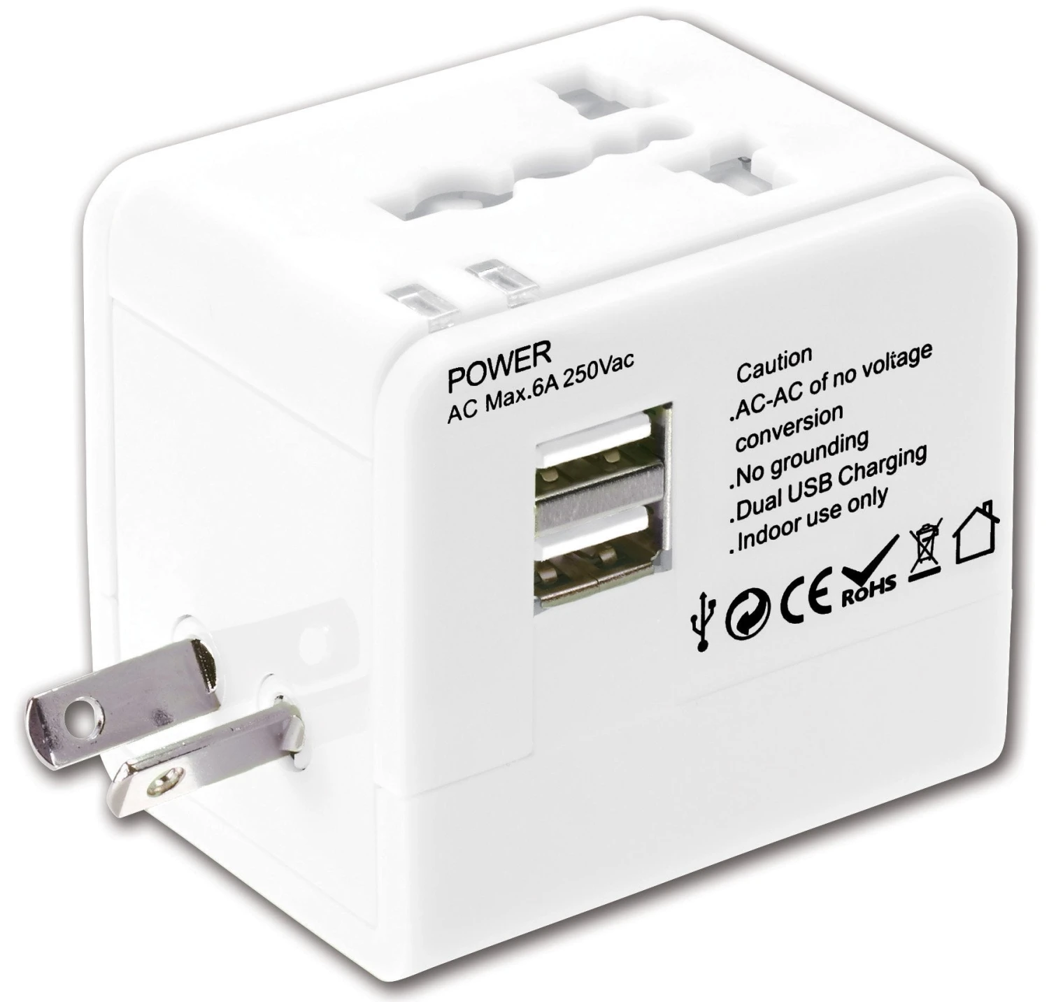 Lewis N. Clark Global Adapter With 2.4A Dual USB Charger 7 Lewis N. Clark Global Adapter With 2.4A Dual USB Charger - Image 7