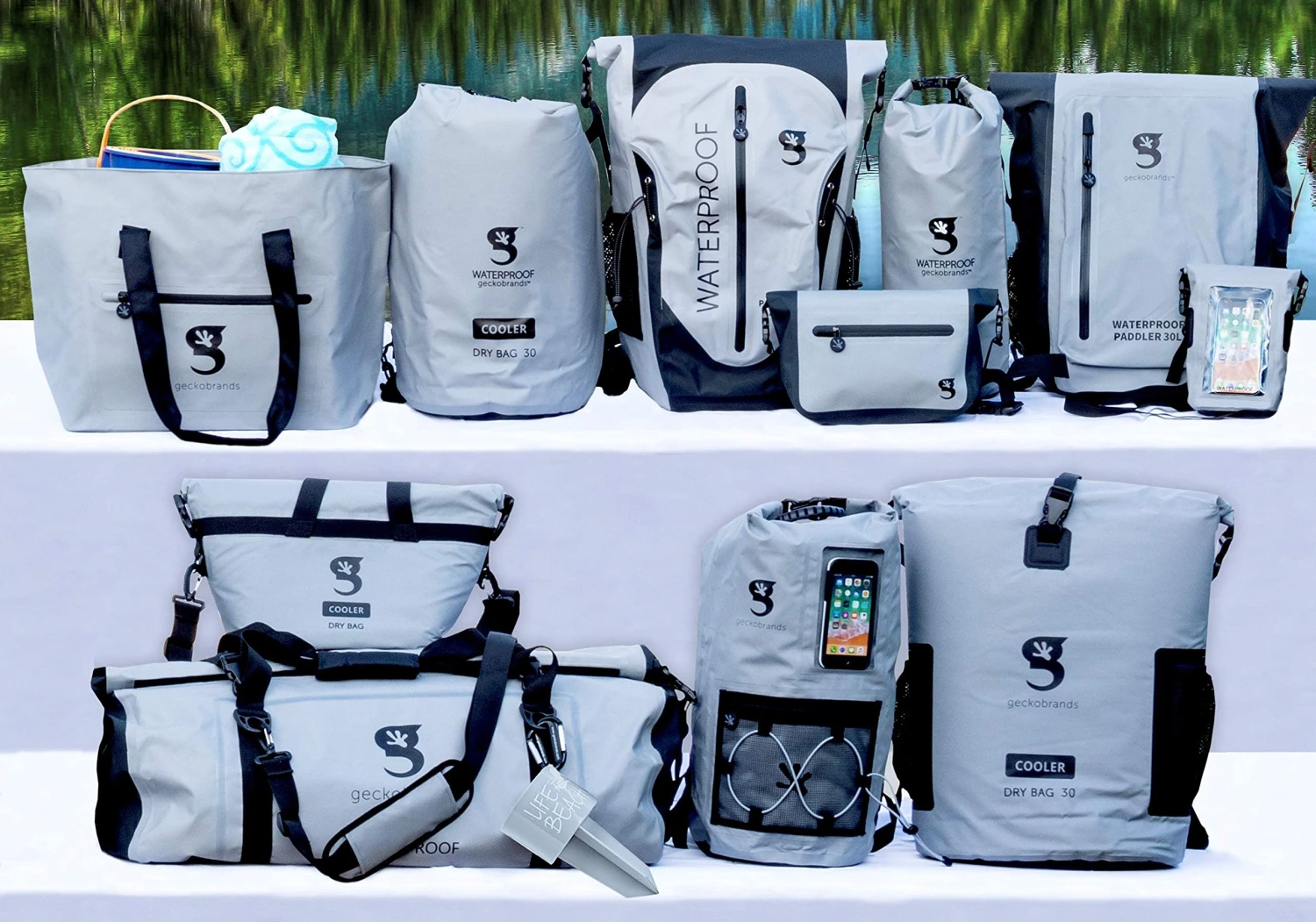 Geckobrands Waterproof 50L PVC Duffel 4 Geckobrands Waterproof 50L PVC Duffel - Image 4