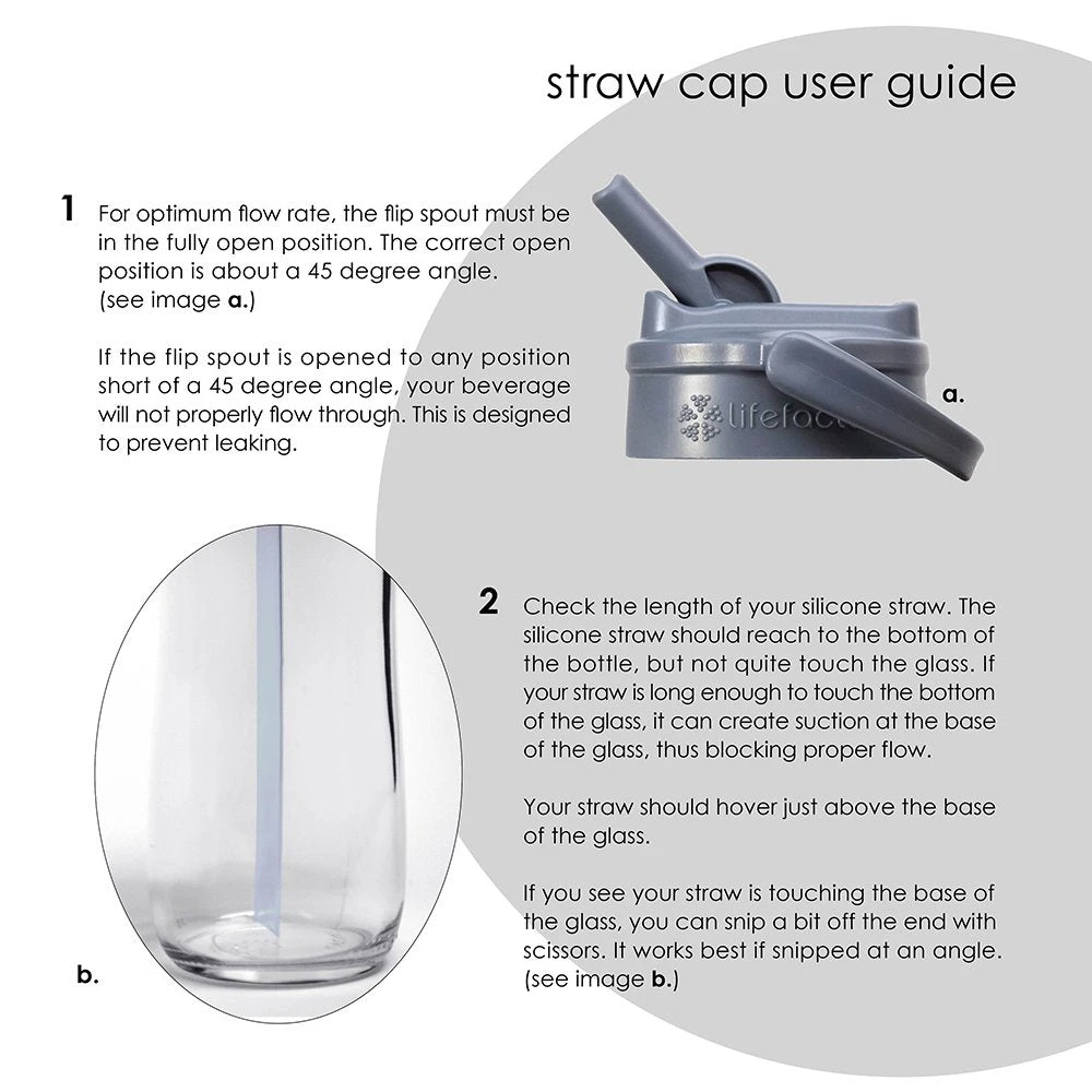 Lifefactory 22 Ounce Glass Bottle With Straw Cap And Silicone Sleeve 13 Lifefactory 22 Ounce Glass Bottle With Straw Cap And Silicone Sleeve - Image 13