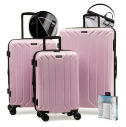 NONSTOP New York Elite Lightweight Expandable 3 Piece Spinner (20/24/28) Set With 3 Packing Cubes & Powerbank -Luggage Promotion Store 661daf11264af5e81657f105c33e671b545b2e43b7d96db46157c24712a51041