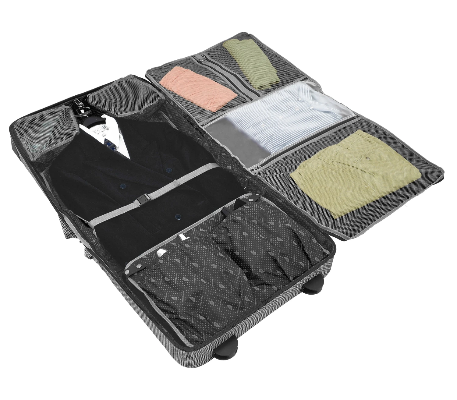 London Fog Cambridge II 44" Wheeled Garment Bag 2 London Fog Cambridge II 44" Wheeled Garment Bag - Image 2