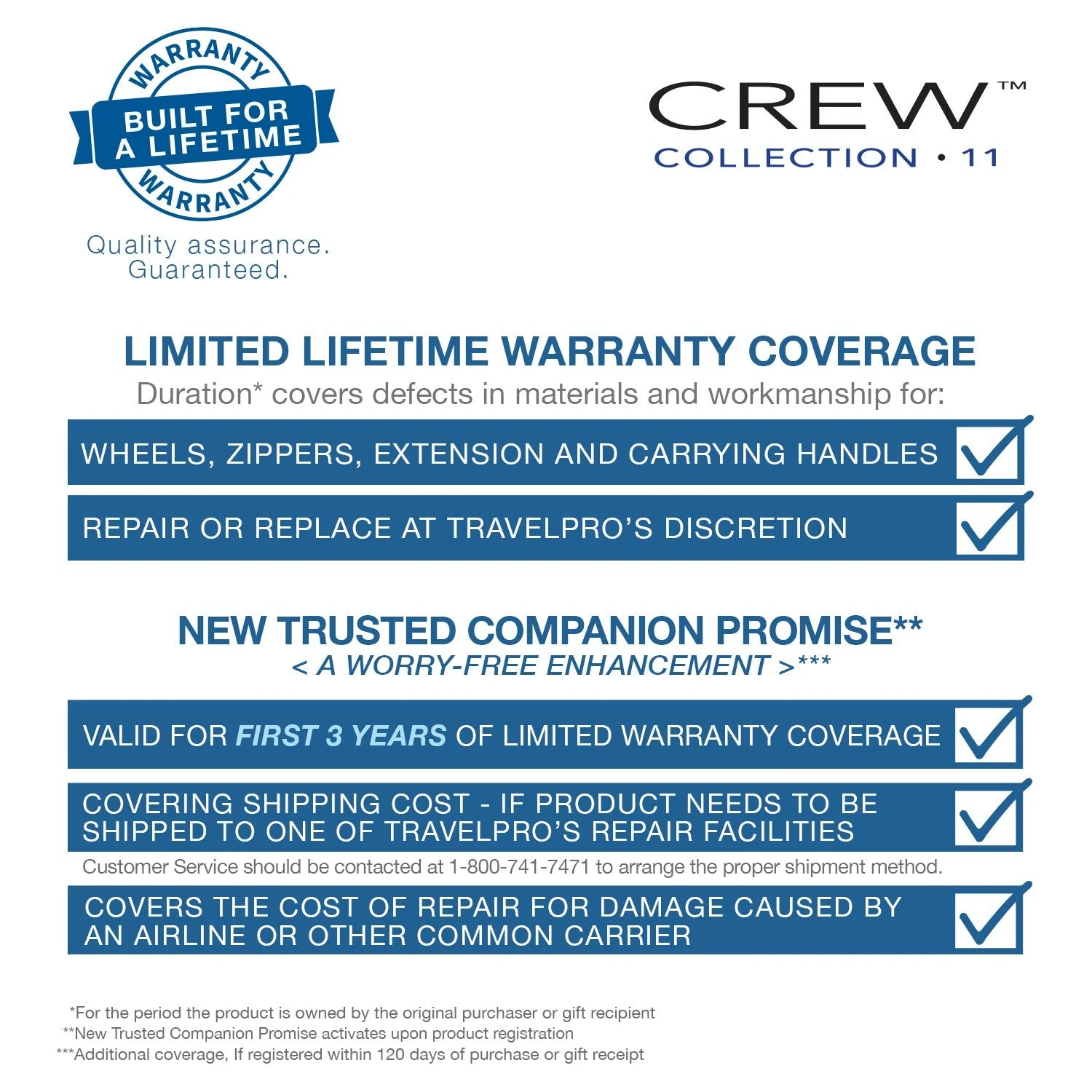 TravelPro Crew 11 25" 4-Wheel Medium Luggage 4 TravelPro Crew 11 25" 4-Wheel Medium Luggage - Image 4