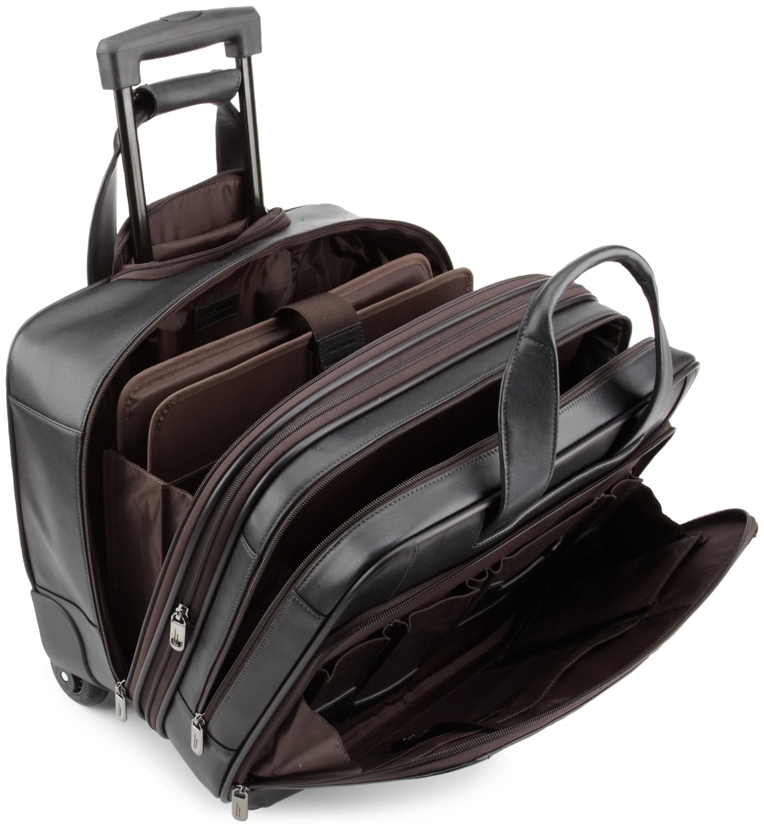 Hartmann Aviator Lg Wheeled Expandable Brief Dark Roast 2 Hartmann Aviator Lg Wheeled Expandable Brief Dark Roast - Image 2