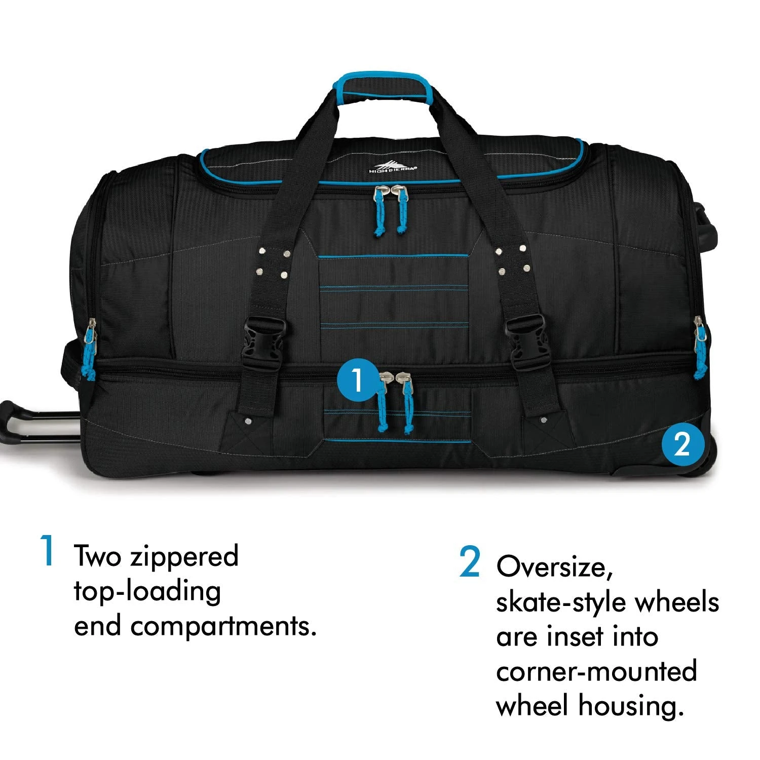 High Sierra Ultimate Access 2.0 Drop Bottom 30" 2-Wheel Wheeled Duffel Bags 5 High Sierra Ultimate Access 2.0 Drop Bottom 30" 2-Wheel Wheeled Duffel Bags - Image 5