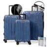 NONSTOP New York Elite Lightweight Expandable 3 Piece Spinner (20/24/28) Set With 3 Packing Cubes & Powerbank
