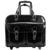 McKlein USA San Martino 14" Leather Ladies' Wheeled Laptop Briefcase