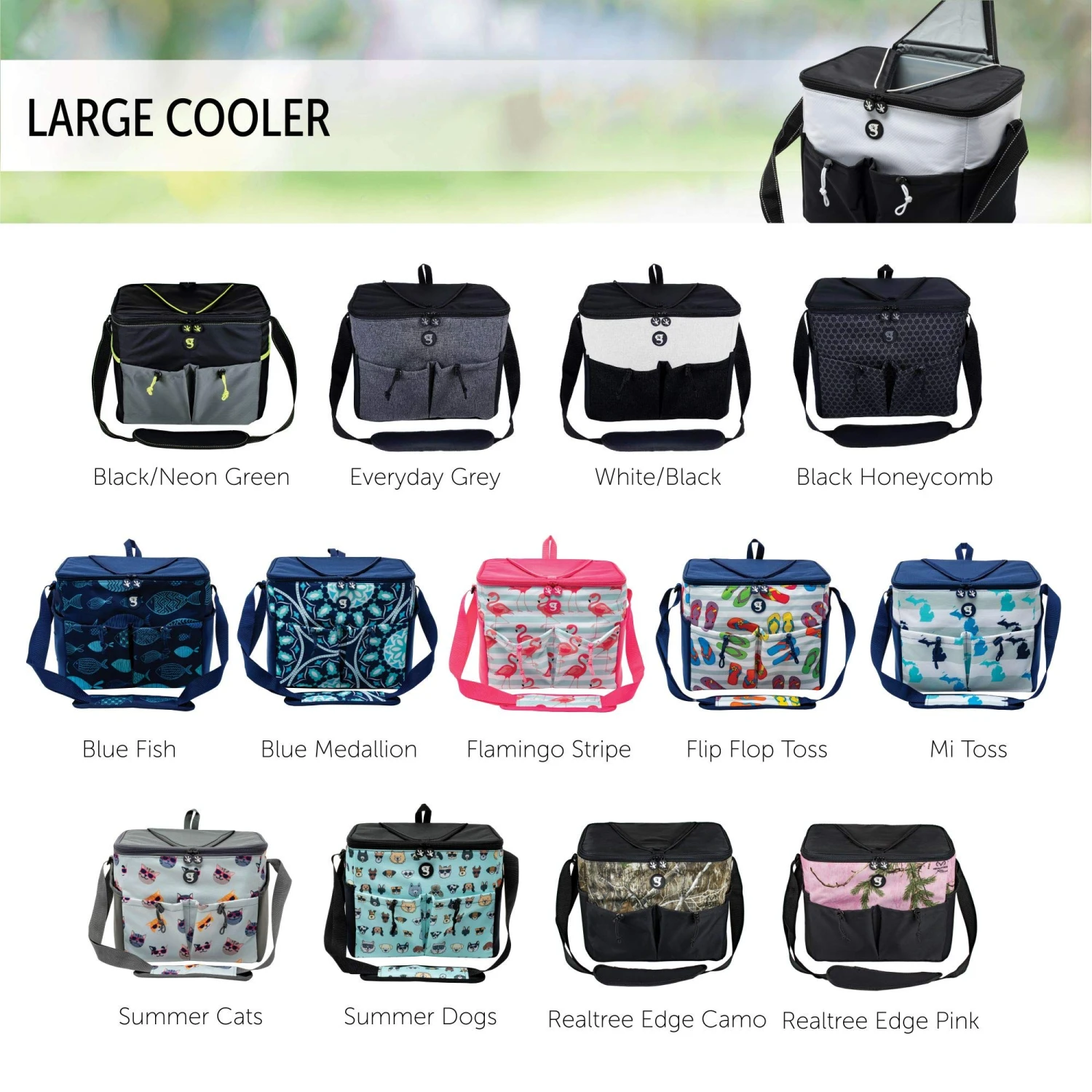 Geckobrands Large 15 Bottle / 24 Can Cooler With Removable Hard Liner 11 Geckobrands Large 15 Bottle / 24 Can Cooler With Removable Hard Liner - Image 11