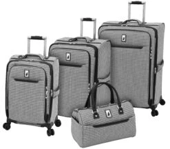 London Fog Cambridge II 4 Piece Set (Satchel, 20", 25", 29") 4-Wheel Luggage Sets