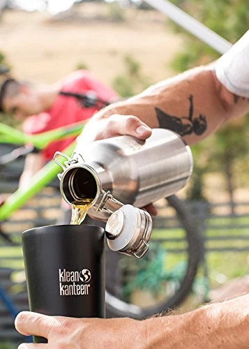 Klean Kanteen Double Wall Vacuum Insulated Stainless Steel Growler With Leak Proof Stainless Steel Swing Lok Cap - 32oz 4 Klean Kanteen Double Wall Vacuum Insulated Stainless Steel Growler With Leak Proof Stainless Steel Swing Lok Cap - 32oz - Image 4