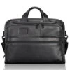 TUMI Alpha Leather Business Men's Organizer Portfolio Brief