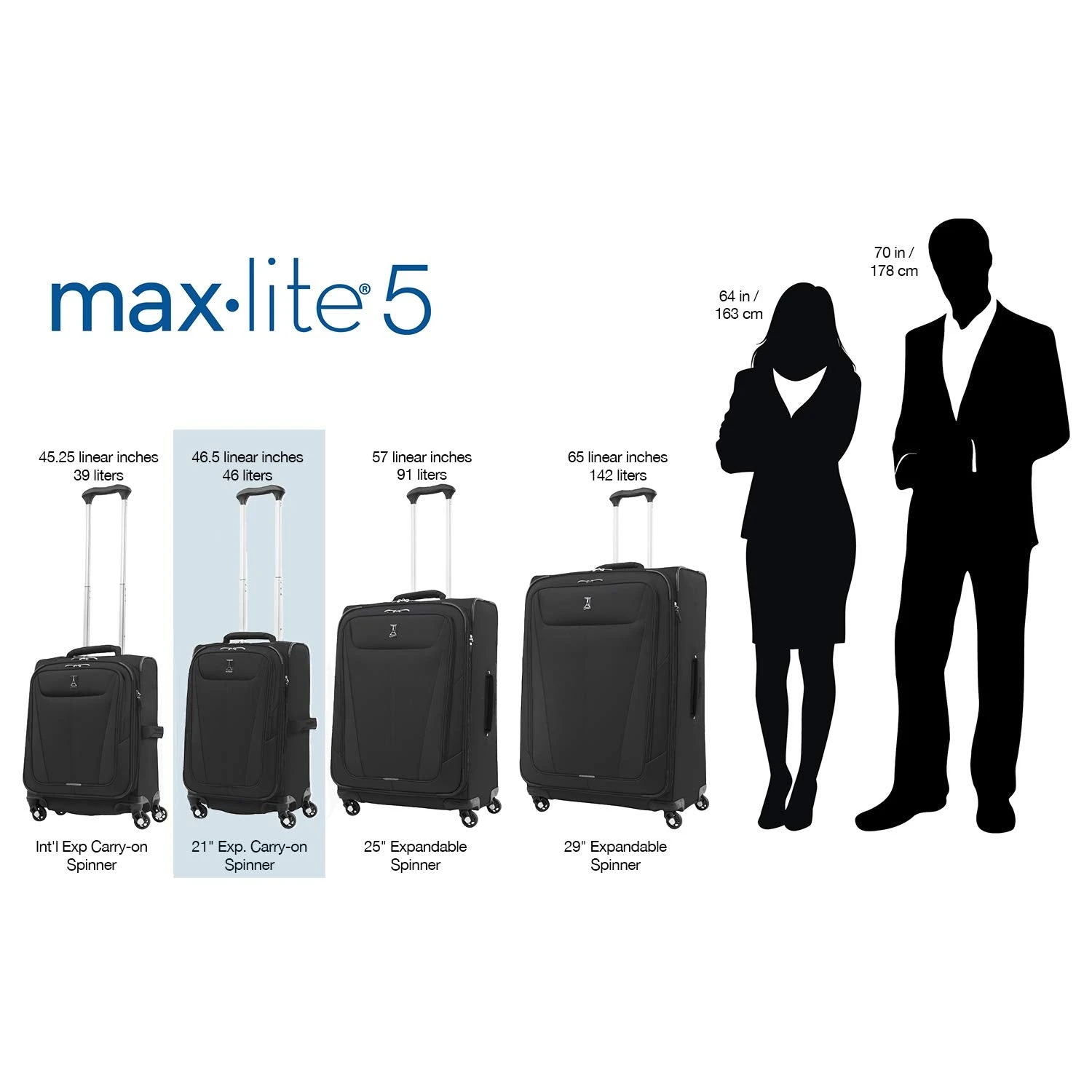 Travelpro Maxlite 5 Carry-On 21-Inch 4-Wheel Softside Luggage 6 Travelpro Maxlite 5 Carry-On 21-Inch 4-Wheel Softside Luggage - Image 6
