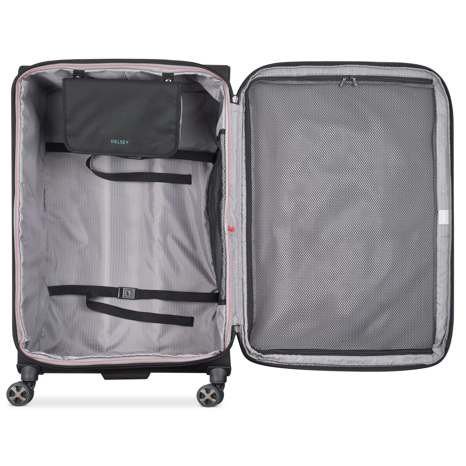 Delsey Paris Helium DLX Softside 3 Pc Expandable Luggage With Spinner Wheels 6 Delsey Paris Helium DLX Softside 3 Pc Expandable Luggage With Spinner Wheels - Image 6