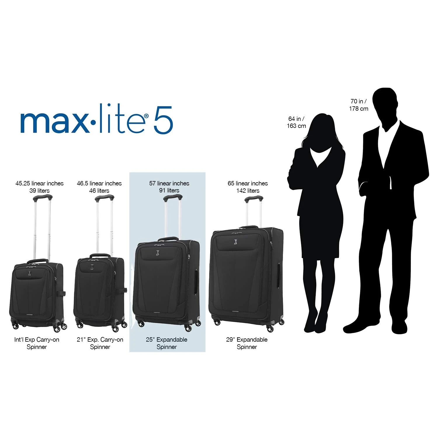 Travelpro Maxlite 5 Checked-Medium 25-Inch 4-Wheel Softside Luggage 6 Travelpro Maxlite 5 Checked-Medium 25-Inch 4-Wheel Softside Luggage - Image 6