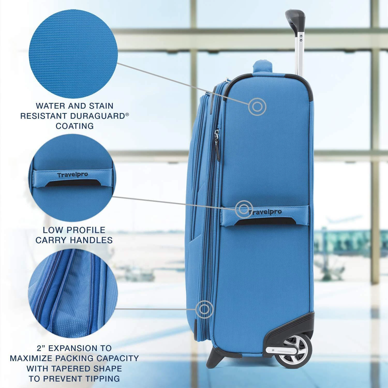 TravelPro Maxlite 5 22" 2-Wheel Carry-On Luggage 3 TravelPro Maxlite 5 22" 2-Wheel Carry-On Luggage - Image 3