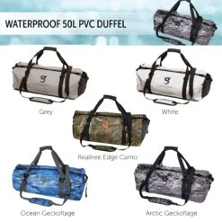 Geckobrands Waterproof 50L PVC Duffel 19 Geckobrands Waterproof 50L PVC Duffel -Luggage Promotion Store c15a3a0358cac3addb36dd95acd18ae299fe36731533ea1d2cfa8f20183c06a8