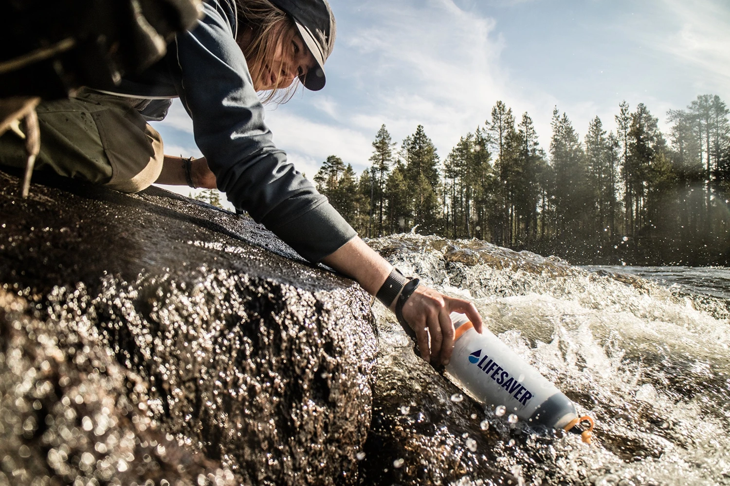 Lifesaver Systems 4000 Ultra Filtration Water Bottle Clear Bottle Cap 3 Lifesaver Systems 4000 Ultra Filtration Water Bottle Clear Bottle Cap - Image 3