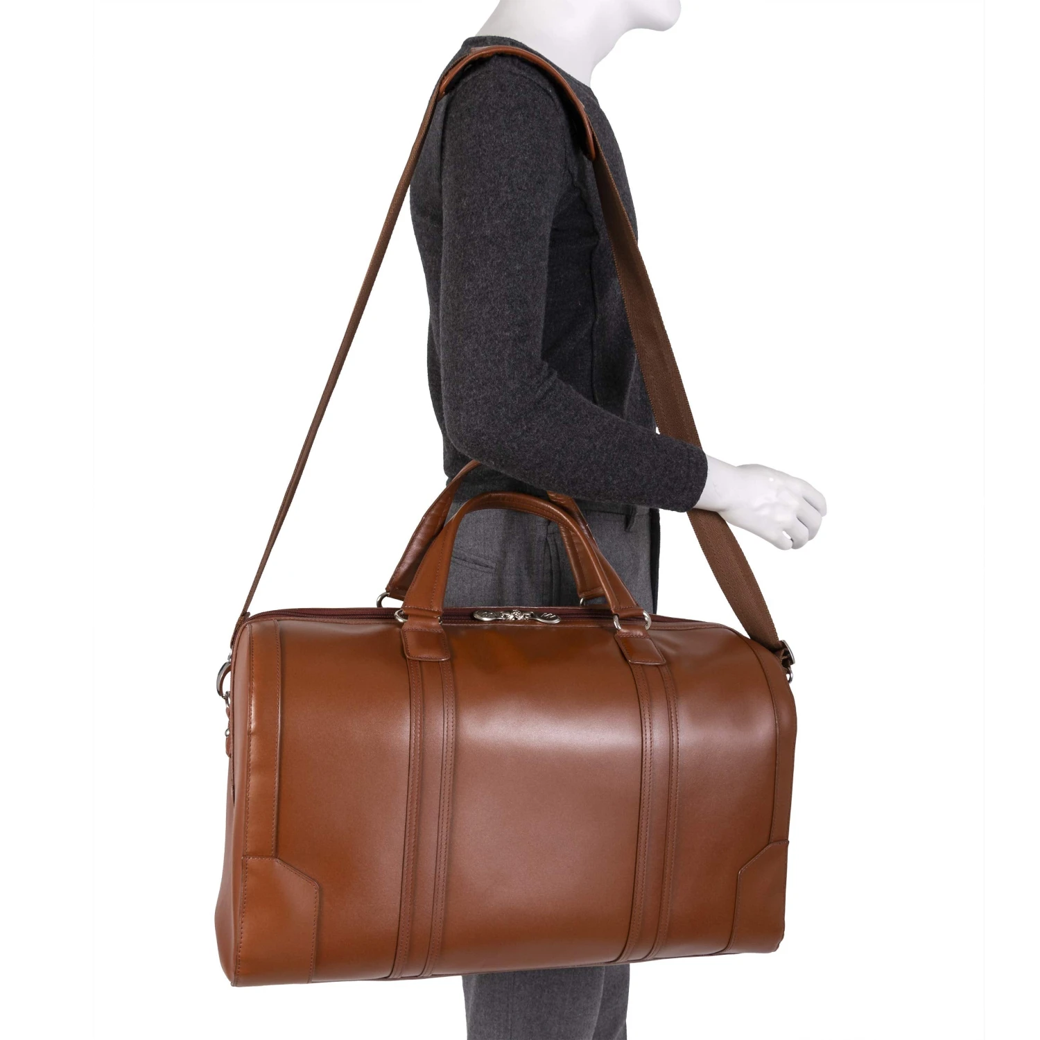 McKlein USA Kinzie 20" Carry-All Leather Duffel 13 McKlein USA Kinzie 20" Carry-All Leather Duffel - Image 13