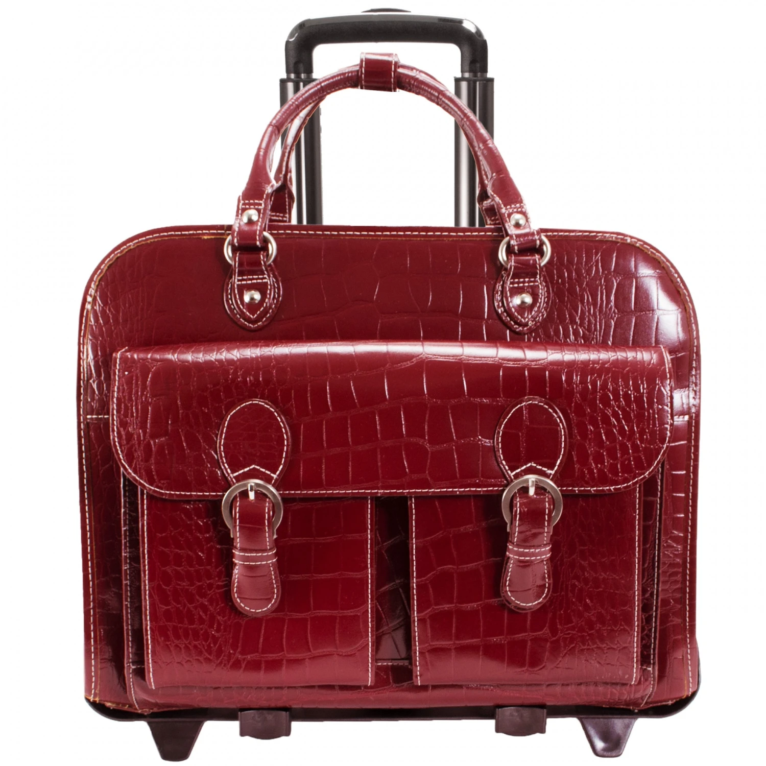 McKlein USA San Martino 14" Leather Ladies' Wheeled Laptop Briefcase 2 McKlein USA San Martino 14" Leather Ladies' Wheeled Laptop Briefcase - Image 2