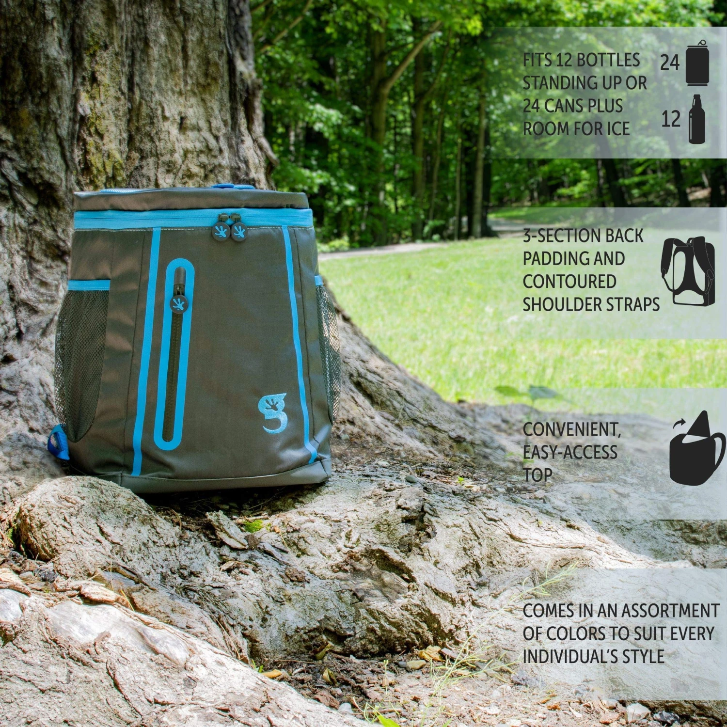 Geckobrands Opticool Backpack Cooler 15 Geckobrands Opticool Backpack Cooler - Image 15