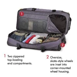 High Sierra Ultimate Access 2.0 Drop Bottom 30" 2-Wheel Wheeled Duffel Bags 21 High Sierra Ultimate Access 2.0 Drop Bottom 30" 2-Wheel Wheeled Duffel Bags -Luggage Promotion Store eb152db37614d411dea900fe241759003d50a8704f58036e0fd010e27b6253b0 6c6ee297 6521 4bed 9634 e435dd44e66c