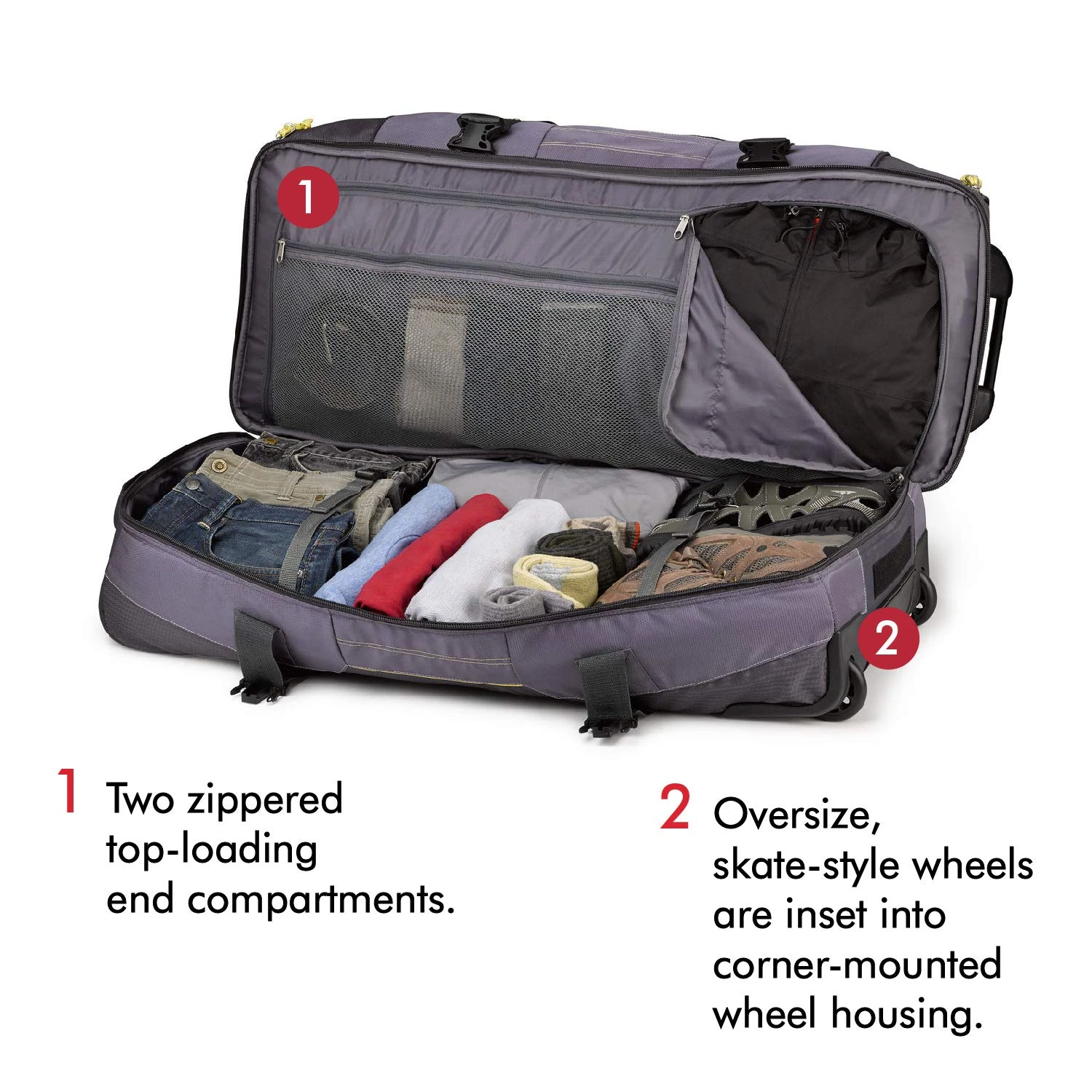 High Sierra Ultimate Access 2.0 Drop Bottom 30" 2-Wheel Wheeled Duffel Bags 10 High Sierra Ultimate Access 2.0 Drop Bottom 30" 2-Wheel Wheeled Duffel Bags - Image 10