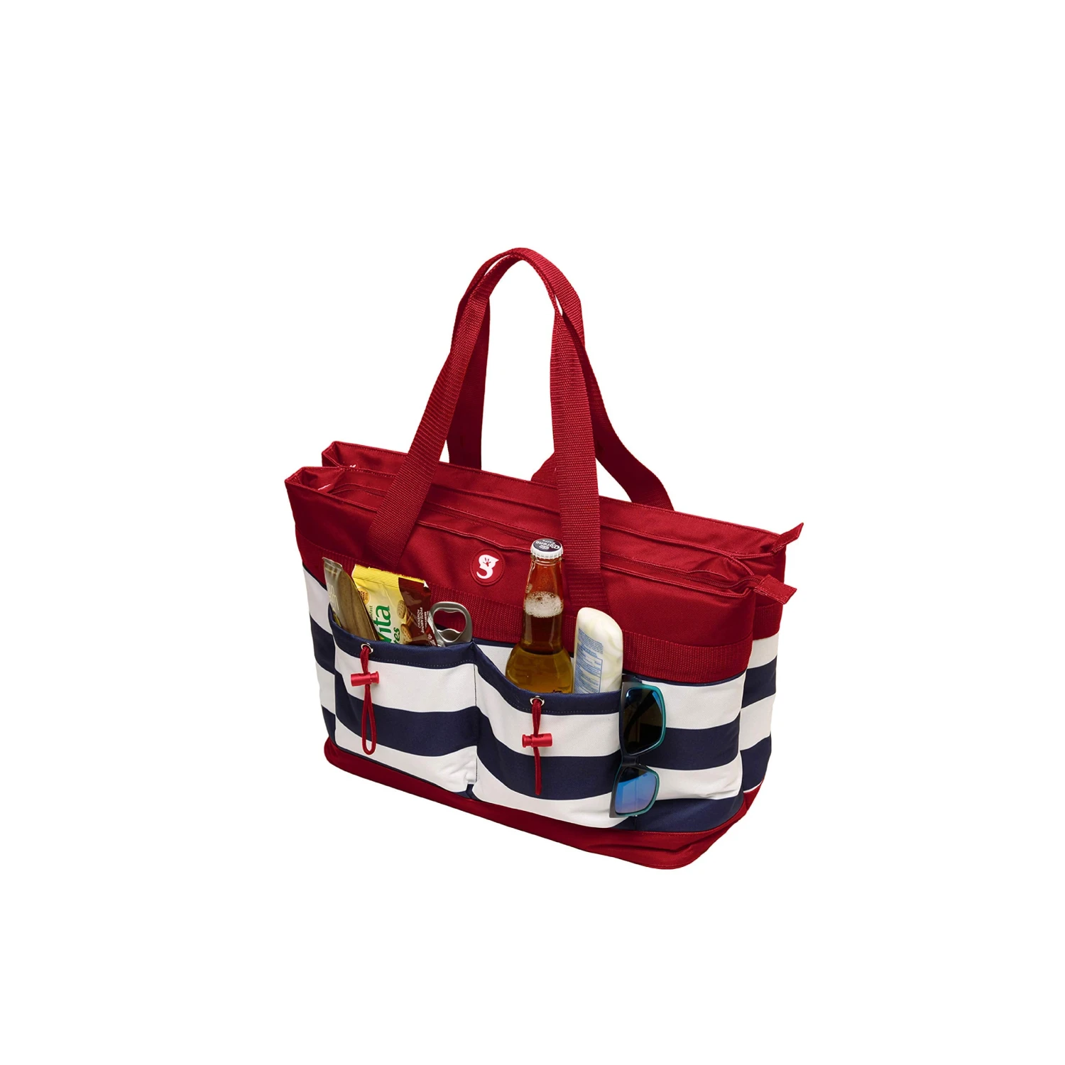 Geckobrands 2 Compartment Tote Cooler 9 Geckobrands 2 Compartment Tote Cooler - Image 9