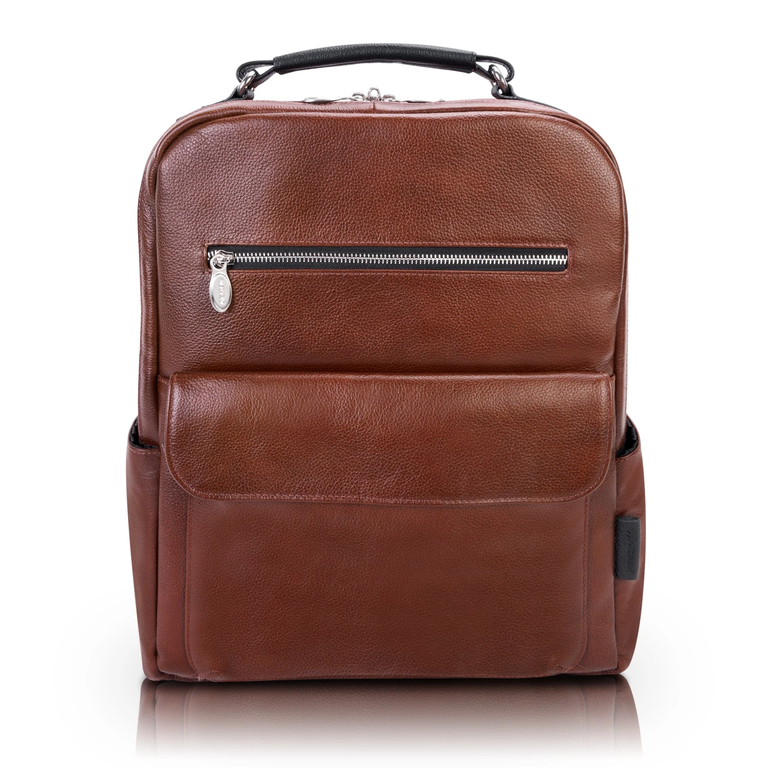 McKlein USA Logan 17" Leather Two-Tone Dual-Compartment Laptop & Tablet Backpack 1 McKlein USA Logan 17" Leather Two-Tone Dual-Compartment Laptop & Tablet Backpack