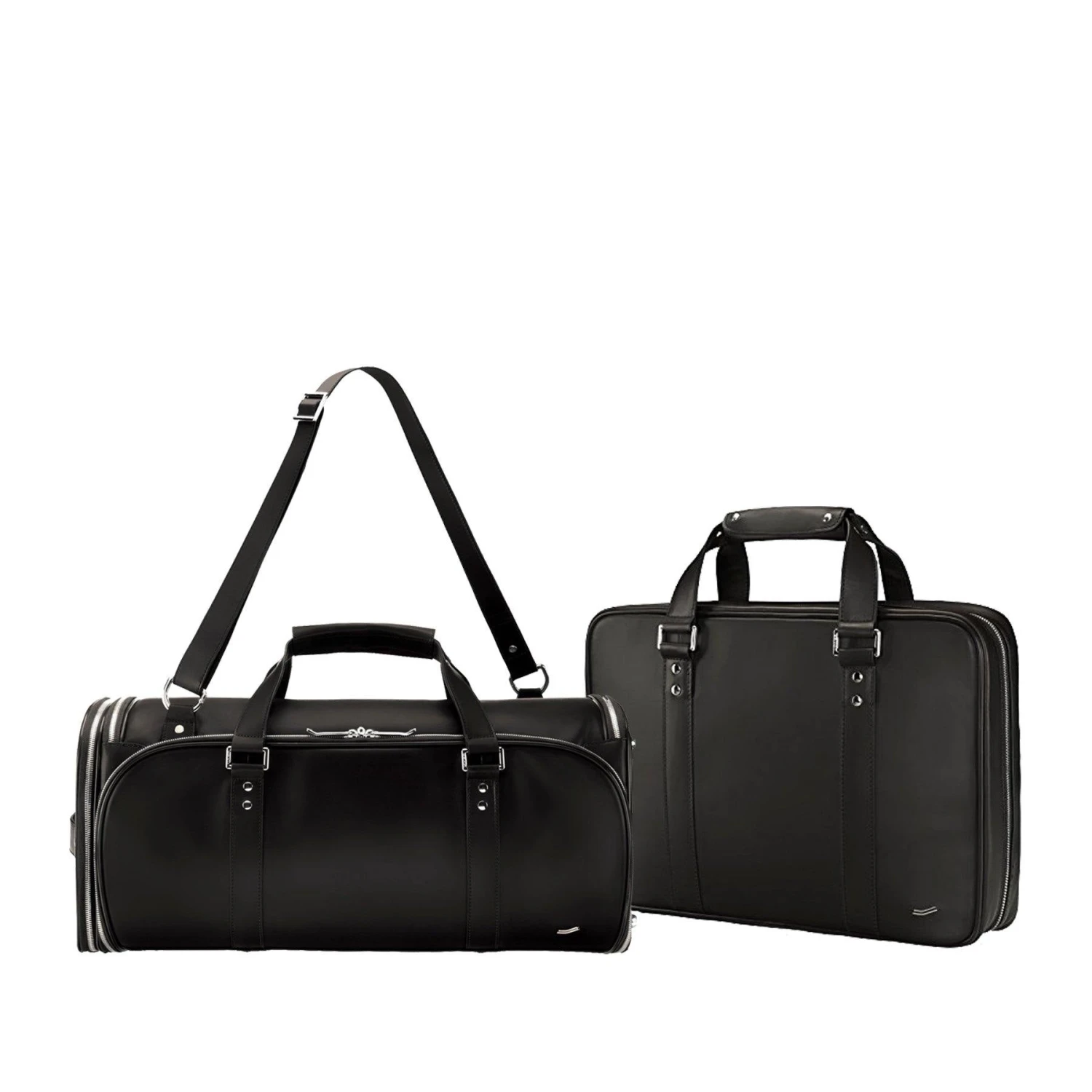 Vocier 2-Piece Travel Set Leather Travel Bag & Leather Briefcase 1 Vocier 2-Piece Travel Set Leather Travel Bag & Leather Briefcase