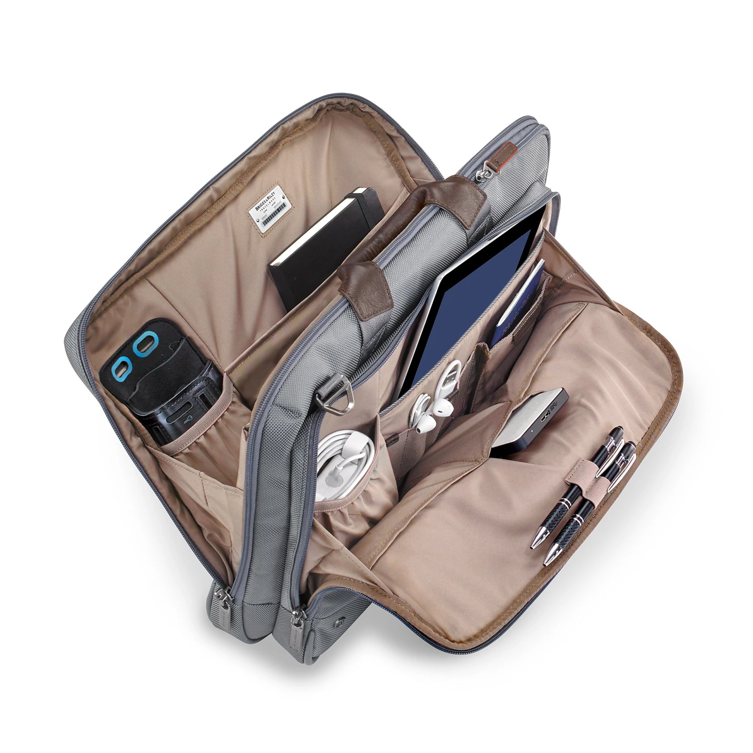 Briggs & Riley @work Double Gusset Accented Slim Business Briefcase 9 Briggs & Riley @work Double Gusset Accented Slim Business Briefcase - Image 9